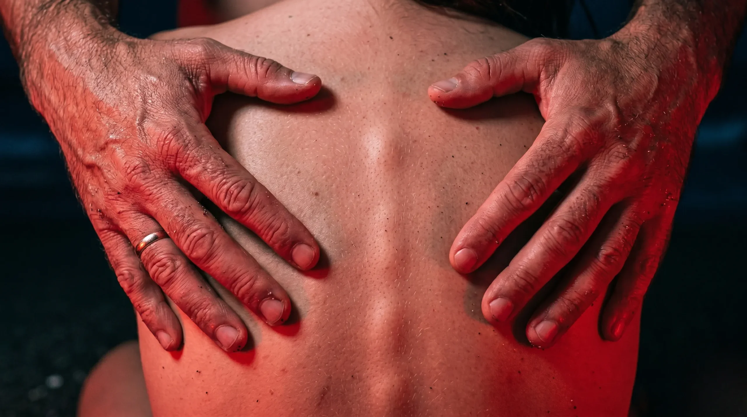 Baisser ma femme : le secret inavoué 2 Gros plan tactile montrant une main sur une peau sensuelle Baisser ma femme