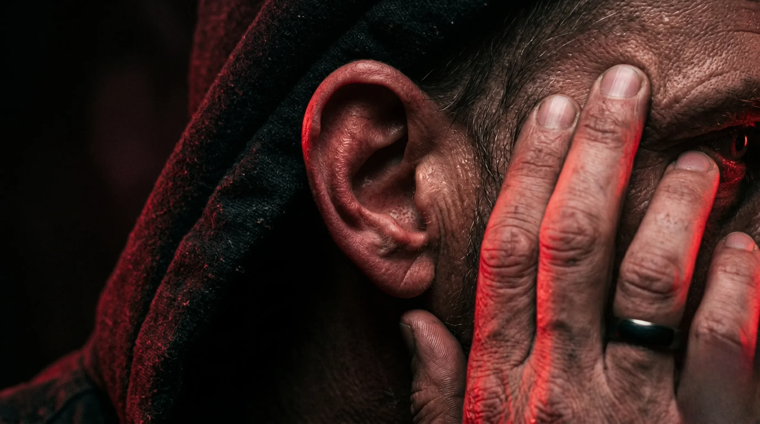 Sujet de conversation : les secrets psy 2 Gros plan sur une oreille captant les secrets d'une conversation Sujet de conversation